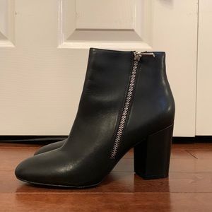 ALDO Black Leather Booties